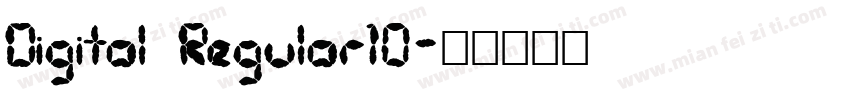 Digital Regular10字体转换